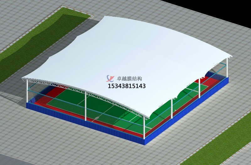 新乡网球场酷游平台地址ku113结构雨棚生产厂家